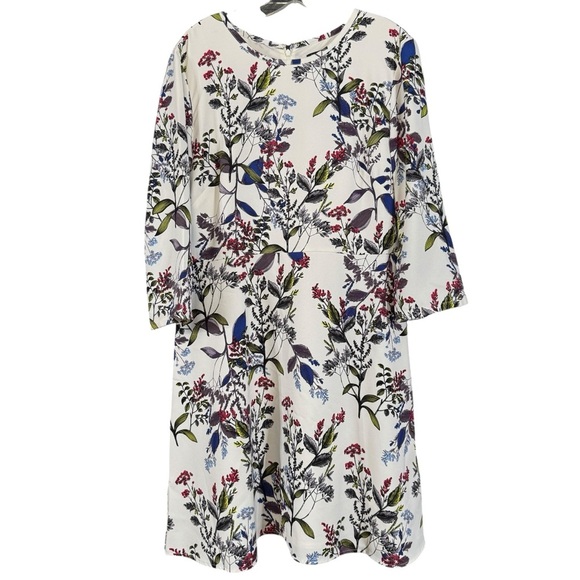 Banana Republic Floral Fit & Flare Dress | Size 12 - Picture 1 of 8